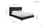 Finn Double Bed Charcoal