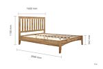 Hampstead King Bed Oak