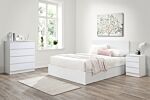 Oslo King Ottoman Bed White