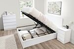 Oslo King Ottoman Bed White