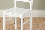 Pair Of Upton Ladder Back Chairs White