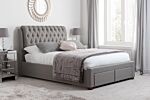 Valentino Double Bed Grey