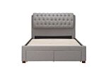 Valentino Double Bed Grey