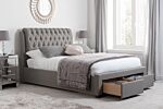 Valentino Double Bed Grey