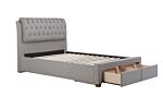 Valentino Double Bed Grey