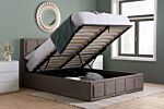 Hannover King Ottoman Bed Grey