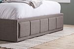 Hannover King Ottoman Bed Grey