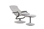 Memphis Swivel Chair & Footstool Grey