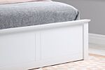 Phoenix King Ottoman Bed White