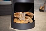 Circo Chimenea 2 Piece Fire Pit With Log Storage