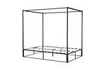 Farringdon Double Metal 4 Poster Bed Black