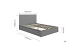 Oslo King Ottoman Bed Grey