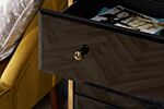 Fenwick 4 Drawer Chest Black & Gold