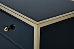 Fenwick 4 Drawer Chest Black & Gold