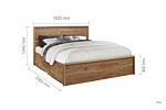 Stockwell King Bed Rustic Oak