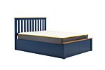 Phoenix Double Ottoman Bed Navy Blue