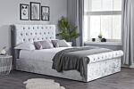 Sienna Small Double Ottoman Bed Grey