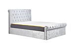 Sienna Small Double Ottoman Bed Grey