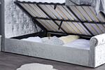 Sienna Small Double Ottoman Bed Grey