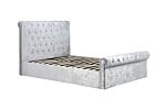 Sienna Small Double Ottoman Bed Grey