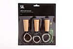 18cm 8 Led Cork Garland (pack Of 3)