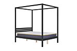 Mercia Four Poster Double Bed Black