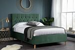 Loxley Double Bed Green