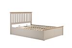 Phoenix Small Double Ottoman Bed Pearl Grey