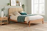 Margot Double Rattan Bed Oak