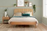 Margot Double Rattan Bed Oak