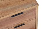 Stockwell 2 Drawer Bedside Rustic Oak