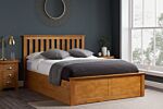 Phoenix King Ottoman Bed Oak