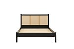 Croxley King Rattan Bed Black