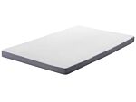 Foam Mattress White Eu Single Size Zippered Cover Beliani