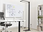 Floor Led Lamp Black Aluminium 196 Cm Height Touch Switch Dimming Motion Sensor Modern Lighting Home Office Beliani