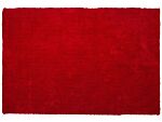 Shaggy Area Rug Red 200 X 300 Cm Modern High-pile Machine-tufted Carpet Beliani