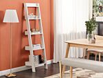 4-tier Ladder Bookcase White Book Shelf Display Beliani