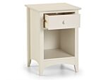 Cameo 1 Drawer Bedside - Stone White