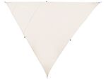 Outdoor Garden Patio Shade Sail Canopy Sunscreen Triangle 3x3x3m Water Uv Resistant Beige Beliani