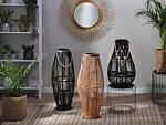 Lantern Black Willow 72 Cm Boho Decor Piece Beliani