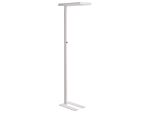 Floor Led Lamp White Aluminium 197 Cm Height Knob Switch Dimming Modern Industrial Lighting Home Office Beliani