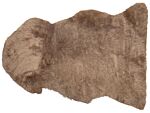 Sheepskin Rug Light Brown 65 X 110 Cm Natural High Pile Rustic Style Beliani