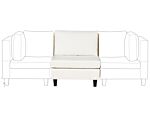 1-seat Section Off White Fabric Upholstered Armchair With Cushion Module Piece Modular Sofa Element Beliani