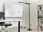 Floor Led Lamp Black Aluminium 186 Cm Height Switch Modern Industrial Lighting Home Office Beliani