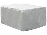 Garden Furniture Cover White Pvc Coated Polyester 320 X 120 X 90 Cm Rain Cover Beliani