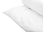 Duvet White Japara Cotton Double Size 200 X 220 Cm Quilted Bedding Bedroom Beliani