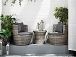 Outdoor Cushion Covers For Garden Set Grey Water Resistant Minimalist Beliani