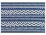 Outdoor Rug Mat Blue Synthetic 120 X 180 Cm Eco Friendly Scandinavian Modern Minimalist Beliani