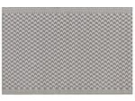 Outdoor Area Rug Grey Synthetic Materials Rectangular 60 X 90 Cm Chevron Pattern Balcony Accessories Beliani