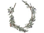 Artificial Christmas Garland Green Synthetic Material 150 Cm With Ornaments Adjustable Twigs Beliani